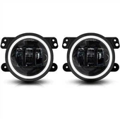 4 tommer runde led tågelygter